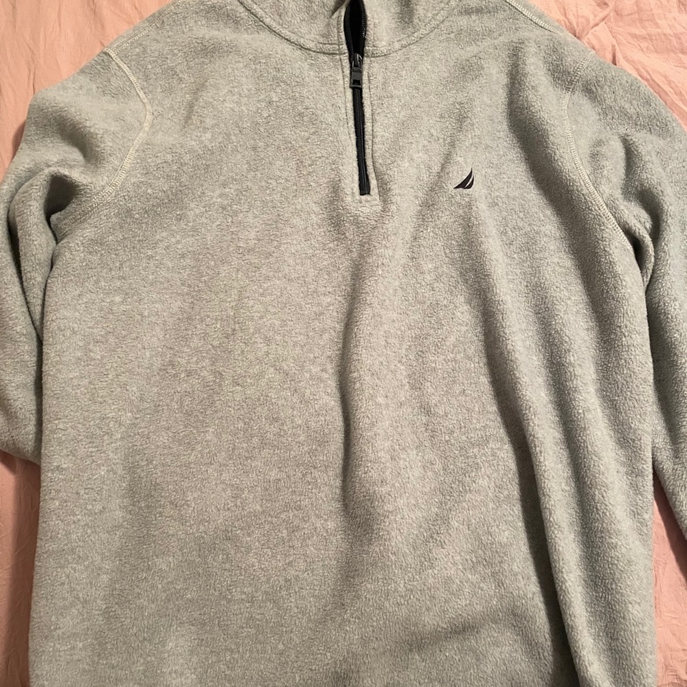 Nautica fleece sweater 1/3 zip down